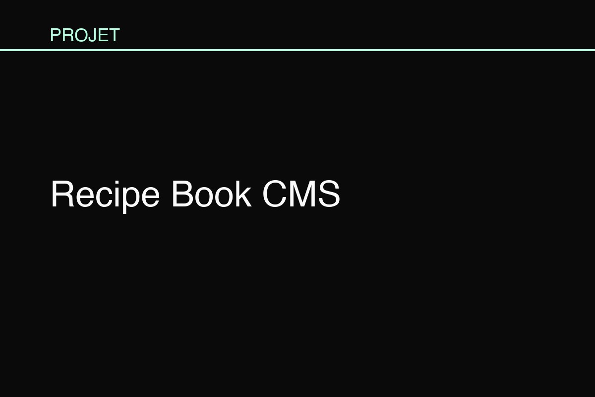 Recipe Book CMS Viewer